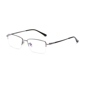 Men's pure titanium half frame glasses frame ultra light mature business myopia glasses optical prescription glasses frame F2320