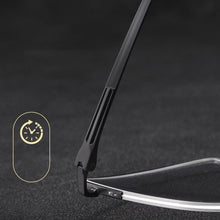 Load image into Gallery viewer, Men&#39;s pure titanium half frame glasses frame ultra light mature business myopia glasses optical prescription glasses frame F2320