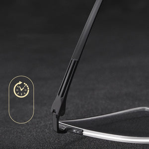Men's pure titanium half frame glasses frame ultra light mature business myopia glasses optical prescription glasses frame F2320
