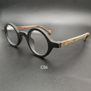 Men's retro small round glasses frame,  retro acetate optical glasses transparent lens reading glasses ladies