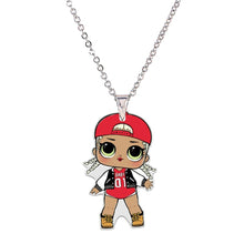 Load image into Gallery viewer, Acrylic Cartoon Girl Necklaces &amp; Pendants Little Girl&#39;s Jewelry Necklace Flatback Resin Charm Necklace Ras De Cou