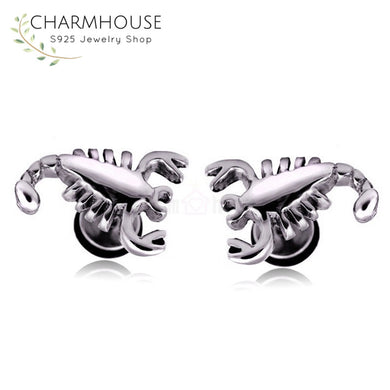 Mens Earrings Stainless Steel Punk Style Scorpion Stud Earring Man Fashion Male Jewelry Best Gifts for Boyfriend Bricons Homme