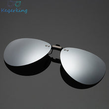 Load image into Gallery viewer, Mens Polarized Clip on Sunglasses Men Women Pilot Sun Glasses UV400 Clip Myopia Eyeglasses Night Driving Glasses ZB-82