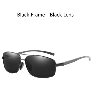 Mens Polarized Sunglasses Aluminum Frame Glasses Classic Retro Men Rectangle Sun Glasses  UV400