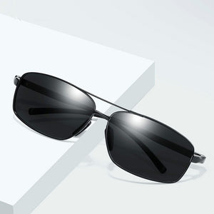 Mens Polarized Sunglasses Aluminum Frame Glasses Classic Retro Men Rectangle Sun Glasses  UV400