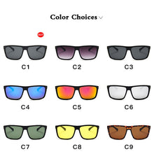 Load image into Gallery viewer, Mens Rectangle Sunglasses  Design Square Driving Sun Glasses Mirror Shades Eyewear Oculos De Sol UV400 Gafas