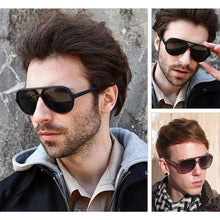 Load image into Gallery viewer, Mens Retro Aviation Driving Sunglasses Vintage Eyewear Gradient Black Pilot Eyeglasses Fishing Sun Glasses Women UV400