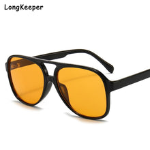 Load image into Gallery viewer, Mens Retro Pilot Sunglasses For Women Classic Large Oversized Square UV400 Outdoor Goggles Lunette De Soleil Femme Double Bridge