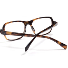 Load image into Gallery viewer, Mens Square Glasses Frame Handmade  Acetate Eyeglasses Takeshi Kaneshiro Vintage Leopard Eyeglasses Diopter Eyewear