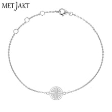 Carica l'immagine nel visualizzatore di Gallery, Double Happiness and Long Life Pendant 925 Sterling Silver Adjustable Charm Bracelets for Women's Fine Jewelry