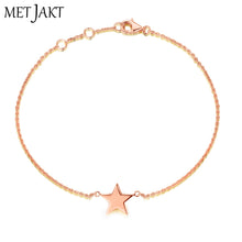 Load image into Gallery viewer, Three Colors Fashion 925 Sterling Silver Adjustable Star Chain Bracelets for Women's Fine Jewelry