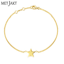 Load image into Gallery viewer, Three Colors Fashion 925 Sterling Silver Adjustable Star Chain Bracelets for Women's Fine Jewelry