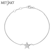 Load image into Gallery viewer, Three Colors Fashion 925 Sterling Silver Adjustable Star Chain Bracelets for Women's Fine Jewelry