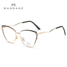 Load image into Gallery viewer, Metal Anti Blue Ray Cat Eye Glasses Frame Men Women Blue Light Blocking Eyeglasses Ladies Optical Frame