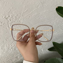 Load image into Gallery viewer, Metal Black Classic Square Clear Glasses Frame Women Men Anti Blue Light Glasses Clear Lens Optical Reading Eyeglasses