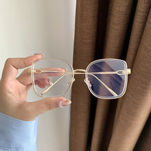 Load image into Gallery viewer, Metal Black Classic Square Clear Glasses Frame Women Men Anti Blue Light Glasses Clear Lens Optical Reading Eyeglasses
