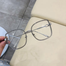 Load image into Gallery viewer, Metal Black Classic Square Clear Glasses Frame Women Men Anti Blue Light Glasses Clear Lens Optical Reading Eyeglasses
