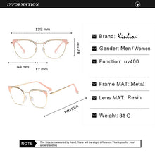 Load image into Gallery viewer, Metal Cat Eye Glasses Frames for Women Vintage Clear Lens Eyeglasses Women's Frame Optical Ladies Oculos Gafas Feminino 2020