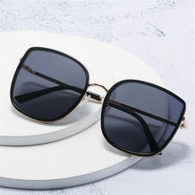 Load image into Gallery viewer, Metal Cat Eye Nearsighted Sunglasses Finished Gray Lens Women Square Prescription Eyeglasses Diopter 0 -0.5 -1.0 -1.5 To -6.0