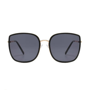 Metal Cat Eye Nearsighted Sunglasses Finished Gray Lens Women Square Prescription Eyeglasses Diopter 0 -0.5 -1.0 -1.5 To -6.0