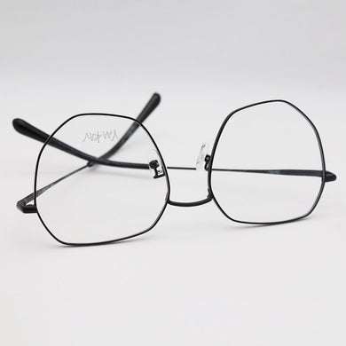 Metal Clear Eye Glasses Frames Transparent  Spectacles Optical Reading Computer Protect Fill Prescription