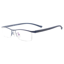 Load image into Gallery viewer, Metal Colourful Medium Eyeglasses Frame Men Half Rim Brow Line Spectacle For Prescription Myopia Lenses