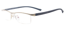 Load image into Gallery viewer, Metal Colourful Medium Eyeglasses Frame Men Half Rim Brow Line Spectacle For Prescription Myopia Lenses
