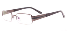 Carica l&#39;immagine nel visualizzatore di Gallery, Metal Eyeglass Frames Half Rim Rectangle Spectacles Men Classic Prescription Glasses For Myopia &amp; Reading