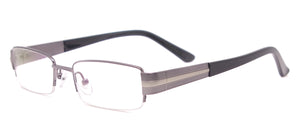 Metal Eyeglass Frames Half Rim Rectangle Spectacles Men Classic Prescription Glasses For Myopia & Reading