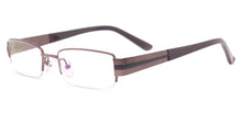 Carica l&#39;immagine nel visualizzatore di Gallery, Metal Eyeglass Frames Half Rim Rectangle Spectacles Men Classic Prescription Glasses For Myopia &amp; Reading