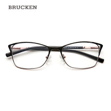 Load image into Gallery viewer, Metal Eyeglasses Frame Women Cat Eye Glasse Clear Vintage Transparent Prescription Myopia Woman Glasses Optical Frames#TWM7554C3