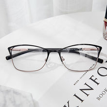 Load image into Gallery viewer, Metal Eyeglasses Frame Women Cat Eye Glasse Clear Vintage Transparent Prescription Myopia Woman Glasses Optical Frames#TWM7554C3