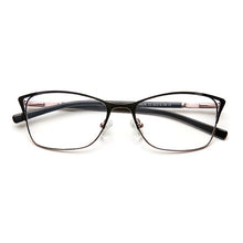 Load image into Gallery viewer, Metal Eyeglasses Frame Women Cat Eye Glasse Clear Vintage Transparent Prescription Myopia Woman Glasses Optical Frames#TWM7554C3