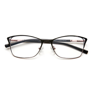 Metal Eyeglasses Frame Women Cat Eye Glasse Clear Vintage Transparent Prescription Myopia Woman Glasses Optical Frames#TWM7554C3