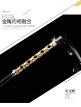 Load image into Gallery viewer, Metal Frame Cat Eye lace Women Sunglasses Female Sun glasses Famous Brand Designer Alloy Legs Glasses oculos de sol feminino