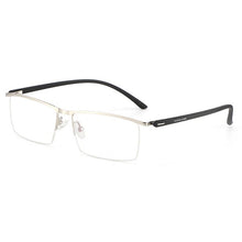 Load image into Gallery viewer, Metal Frame Glasses Browline Frame  Half Rim Spectacles Men Business Style  with Spring Hinges