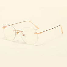 Carica l&#39;immagine nel visualizzatore di Gallery, Occhiali con montatura in metallo Occhiali senza montatura Unisex Anti Blue Ray e occhiali da vista ottici Cerniere a molla Vendita 