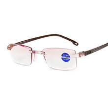 Load image into Gallery viewer, Metal Frame Men Reading Glasses Non Spherical 12 Layer Coated Lenses Vintage Business Hyperopia Prescription Eyewear