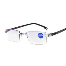 Load image into Gallery viewer, Metal Frame Men Reading Glasses Non Spherical 12 Layer Coated Lenses Vintage Business Hyperopia Prescription Eyewear