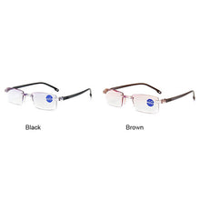 Load image into Gallery viewer, Metal Frame Men Reading Glasses Non Spherical 12 Layer Coated Lenses Vintage Business Hyperopia Prescription Eyewear