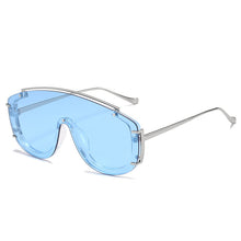 Load image into Gallery viewer, Metal Frame One-Pieces Sunscreen Shades Summer Beach Party Oversize Steampunk Vintage Sunglasses Women Fashion