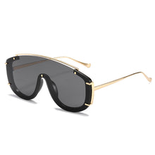 Load image into Gallery viewer, Metal Frame One-Pieces Sunscreen Shades Summer Beach Party Oversize Steampunk Vintage Sunglasses Women Fashion