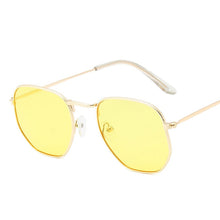 Load image into Gallery viewer, Metal Frame Polygon Women's Sunglasses Trend Small Box Colorful Mercury Ocean Film Sun Glasses Womens Sunglasses Brand Designer