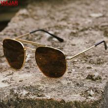Load image into Gallery viewer, Metal Frame Sunglasses Sunshade Women 2023 Hexagon Retro Designer Driving Pilot Anti-UV400 Male Polarized Mirror Sun Glasses Men