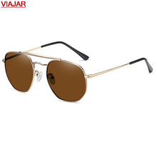 Load image into Gallery viewer, Metal Frame Sunglasses Sunshade Women 2023 Hexagon Retro Designer Driving Pilot Anti-UV400 Male Polarized Mirror Sun Glasses Men