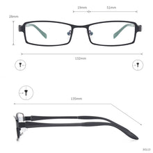 Load image into Gallery viewer, Metal Full Rim Small Rectangular Spectacles Men Super Light Flexible Eyeglasses Frames For Prescription Lenses Myopia Reading