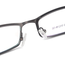 Load image into Gallery viewer, Metal Full Rim Small Rectangular Spectacles Men Super Light Flexible Eyeglasses Frames For Prescription Lenses Myopia Reading