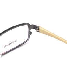 Carica l&#39;immagine nel visualizzatore di Gallery, Metal Full Rim Small Rectangular Spectacles Men Super Light Flexible Eyeglasses Frames For Prescription Lenses Myopia Reading
