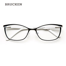 Load image into Gallery viewer, Metal Glasses Frame Women Brand Designer Female Vintage Cat Eye Prescription Eyeglasses Pink Full Myopia Optical Frames Eye