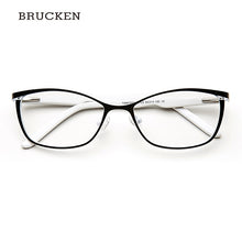 Load image into Gallery viewer, Metal Glasses Frame Women Brand Designer Female Vintage Cat Eye Prescription Eyeglasses Pink Full Myopia Optical Frames Eye
